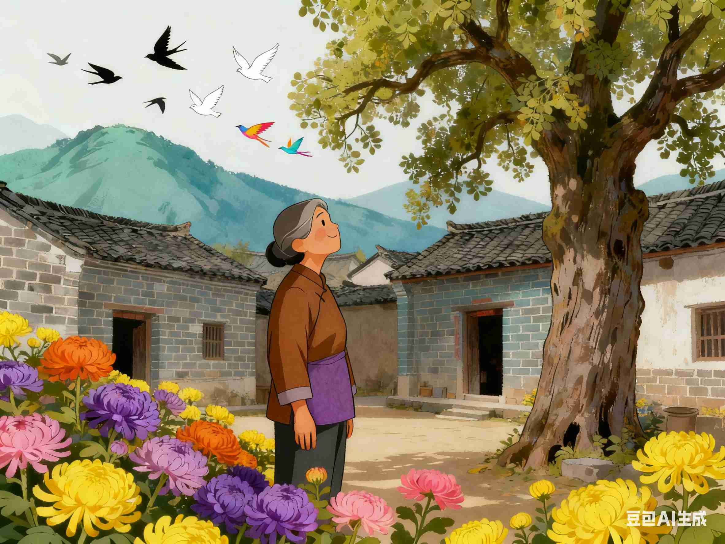 班进斌 | 重阳的思念里 吹来故乡的风-南方文苑网