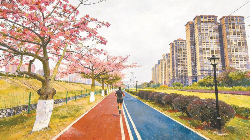 张超群 | 彩道映暖阳 跑影醉来宾-南方文苑网